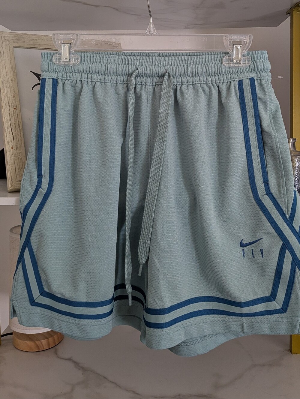 Nike Fly Crossover Women's Basketball Shorts - Mint Teal Blue